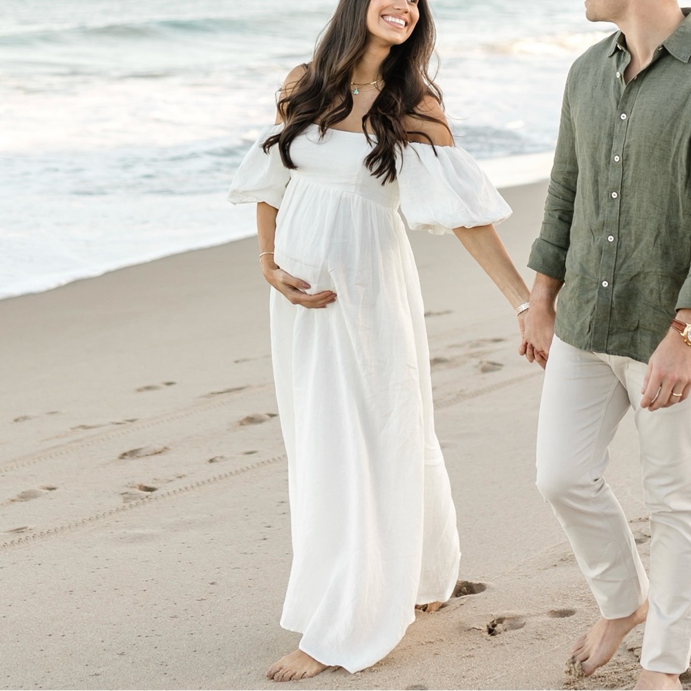 Solai the Label - French Riviera Linen Dress - Off White